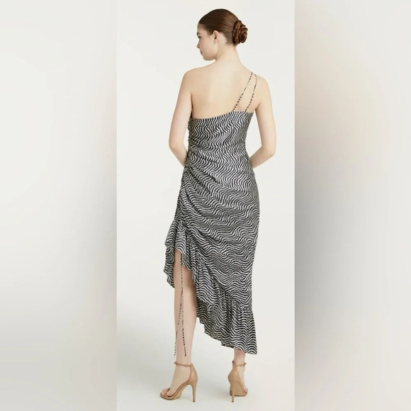 Cinq a Sept CHRISTEL DRESS in IVORY/NAVY - Picture 2 of 7